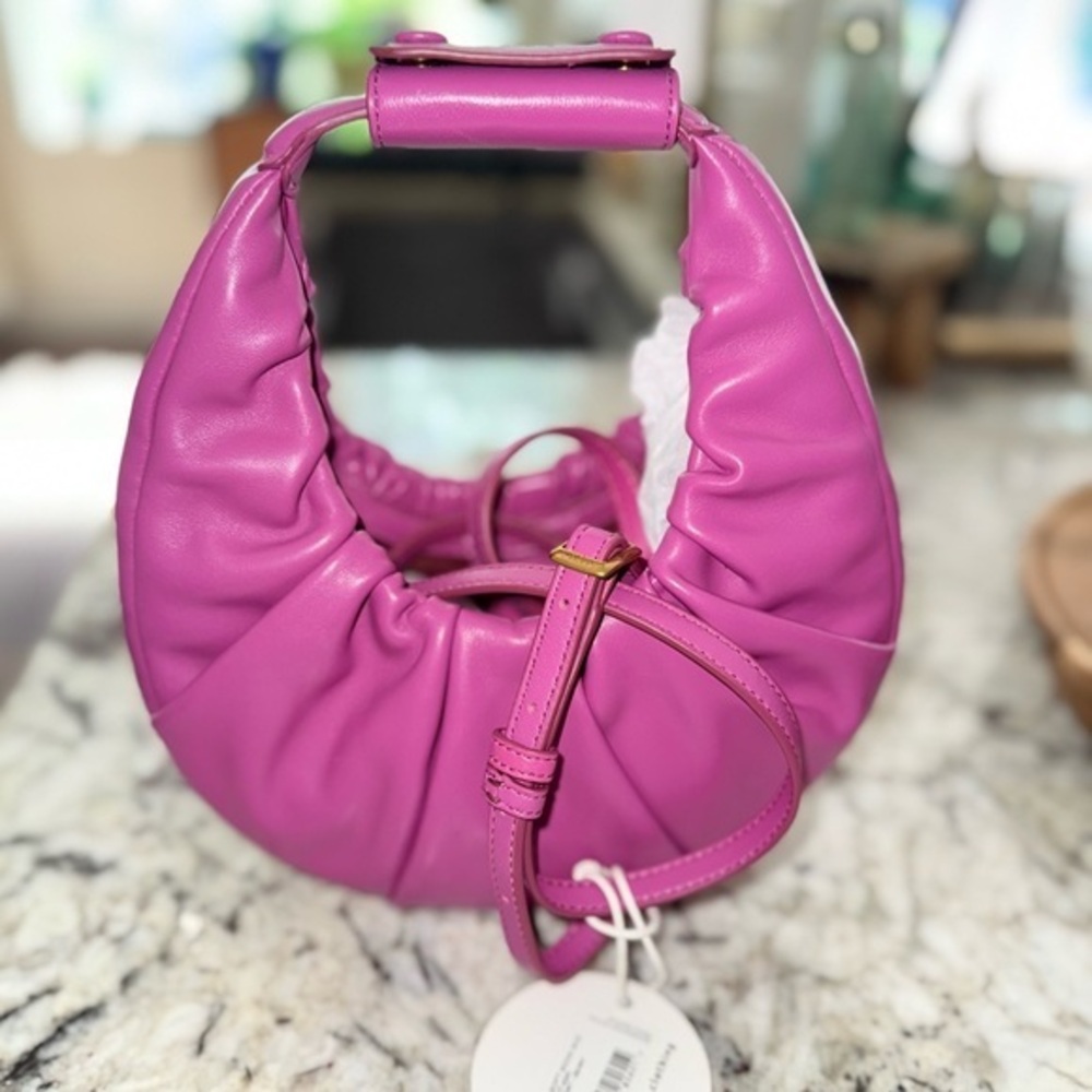 STAUD Moon Bag Soft Berry Mini